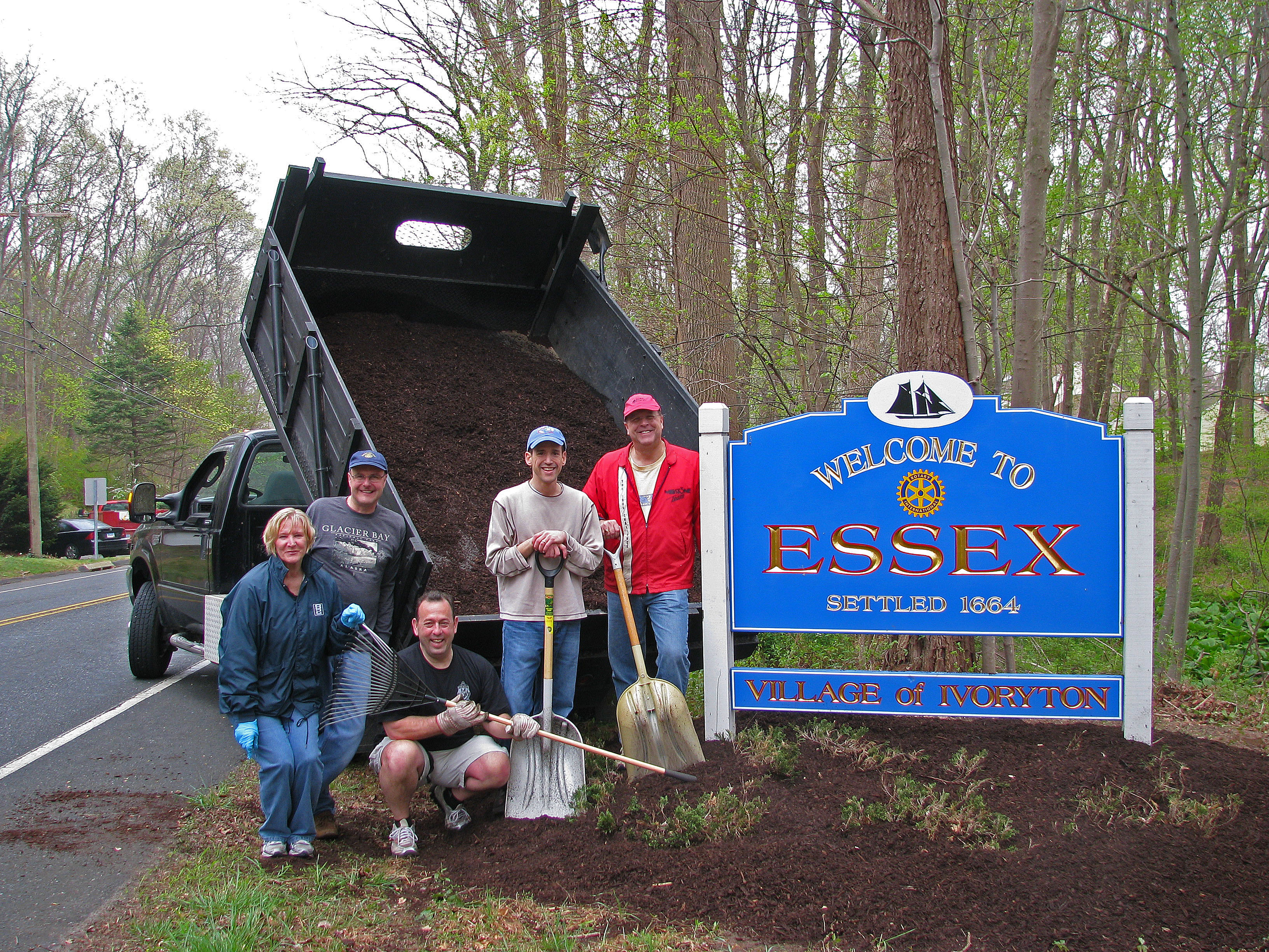 Welcome to Essex signs donated by Rotary